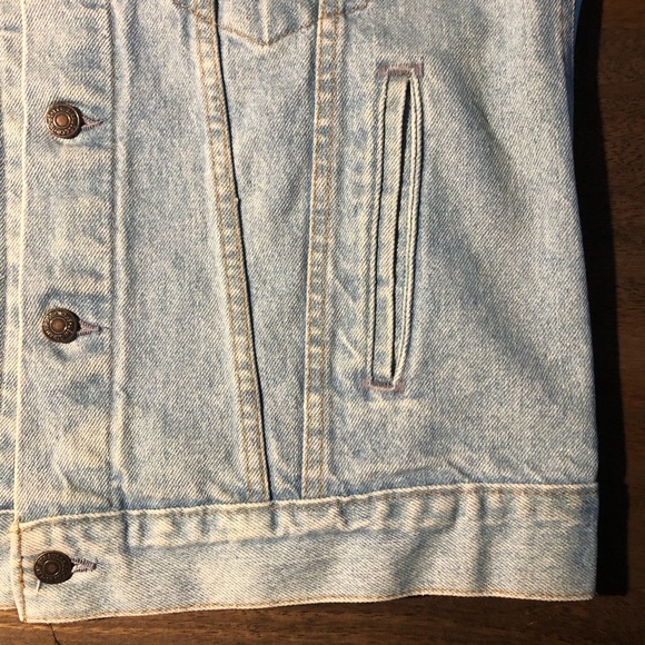 Rare Vintage 1980s Levi’s Sleeveless Jacket Size M - Picture 6 of 8